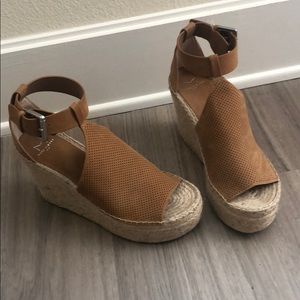 Marc Fisher Annie Perforated Espadrille Wedge